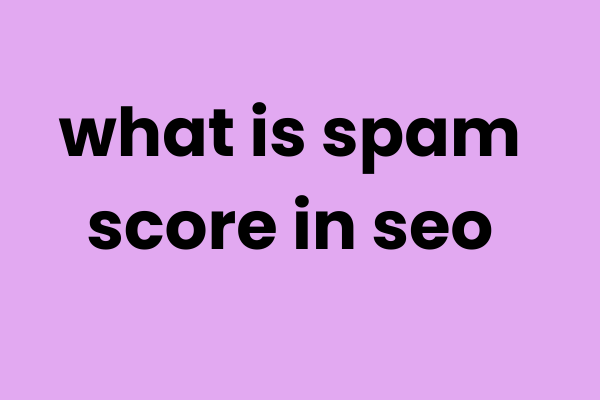 what is spam score in seo